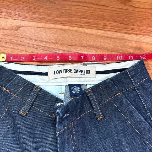 Dark Blue Wash Low Rise Jeans - Picture 4 of 7